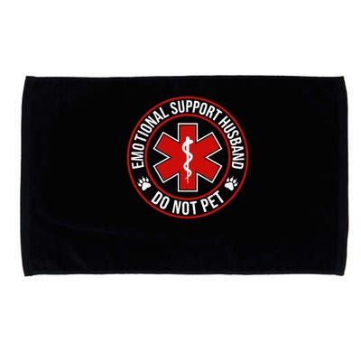 Emotional Support Husband Do Not Pet Microfiber Hand Towel