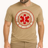 Emotional Support Husband Do Not Pet Cooling Performance Crew T-Shirt