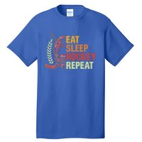 Eat Sleep Hockey Repeat Ice Hockey Lover Goalie Player Meaningful Gift Tall T-Shirt