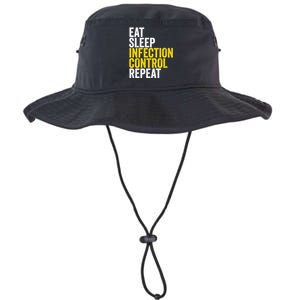 Eat Sleep Infection Control Repeat Funny Public Health Nurse Gift Legacy Cool Fit Booney Bucket Hat