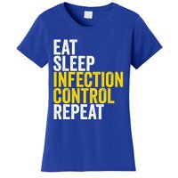 Eat Sleep Infection Control Repeat Funny Public Health Nurse Gift Women's T-Shirt