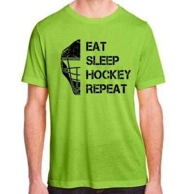 Eat Sleep Ice Hockey Repeat Christmas Birthday Funny Gift Adult ChromaSoft Performance T-Shirt