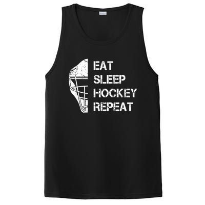 Eat Sleep Ice Hockey Repeat Christmas Birthday Funny Gift PosiCharge Competitor Tank