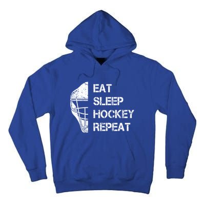 Eat Sleep Ice Hockey Repeat Christmas Birthday Funny Gift Tall Hoodie