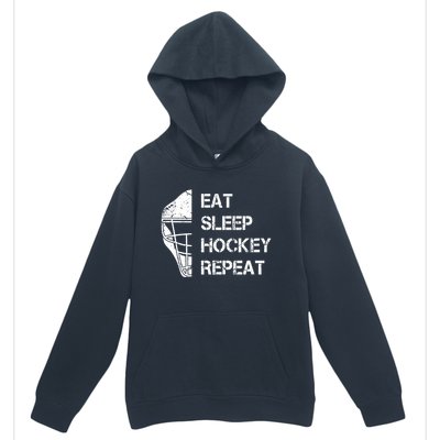 Eat Sleep Ice Hockey Repeat Christmas Birthday Funny Gift Urban Pullover Hoodie