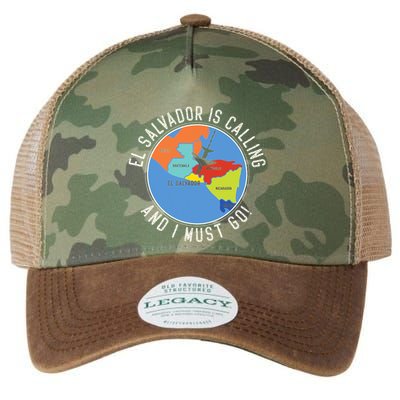 El Salvador Is Calling And I Must Go El Salvador Map Legacy Tie Dye Trucker Hat