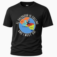 El Salvador Is Calling And I Must Go El Salvador Map Performance Shirt
