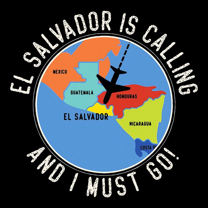 El Salvador Is Calling And I Must Go El Salvador Map Performance Shirt