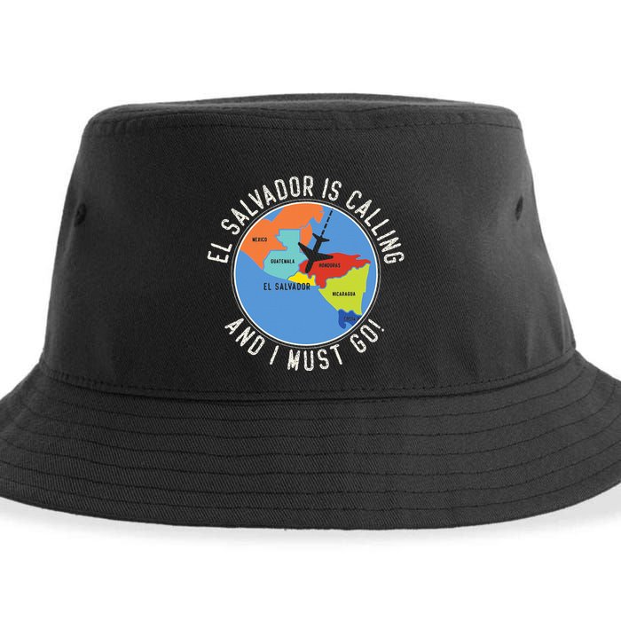 El Salvador Is Calling And I Must Go El Salvador Map Sustainable Bucket Hat
