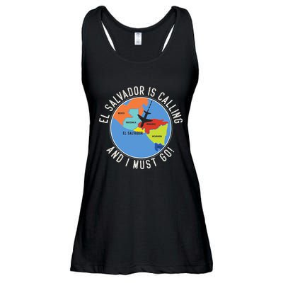 El Salvador Is Calling And I Must Go El Salvador Map Ladies Essential Flowy Tank