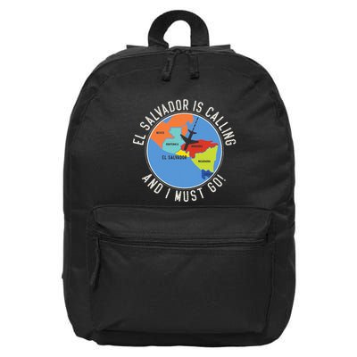 El Salvador Is Calling And I Must Go El Salvador Map 16 in Basic Backpack