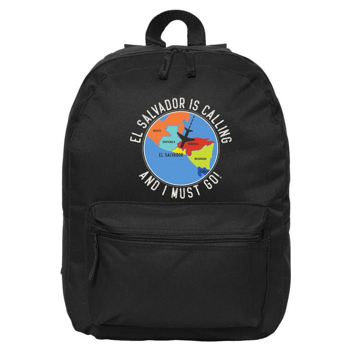 El Salvador Is Calling And I Must Go El Salvador Map 16 in Basic Backpack