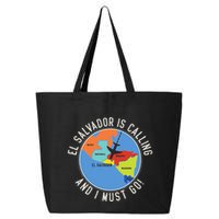 El Salvador Is Calling And I Must Go El Salvador Map 25L Jumbo Tote