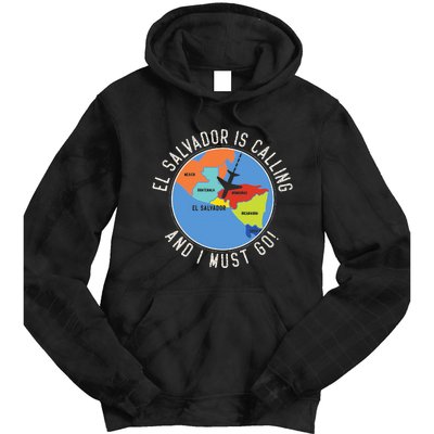 El Salvador Is Calling And I Must Go El Salvador Map Tie Dye Hoodie