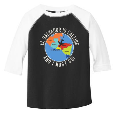 El Salvador Is Calling And I Must Go El Salvador Map Toddler Fine Jersey T-Shirt