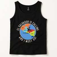 El Salvador Is Calling And I Must Go El Salvador Map Tank Top