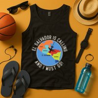 El Salvador Is Calling And I Must Go El Salvador Map Tank Top