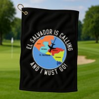 El Salvador Is Calling And I Must Go El Salvador Map Golf Towel