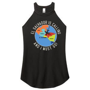 El Salvador Is Calling And I Must Go El Salvador Map Women's Perfect Tri Rocker Tank