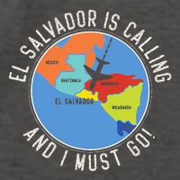 El Salvador Is Calling And I Must Go El Salvador Map Vector Backpack