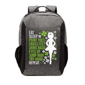 Eat Sleep Irish Dance Irish Dancer Ceili Reel Dance Feis Vector Backpack