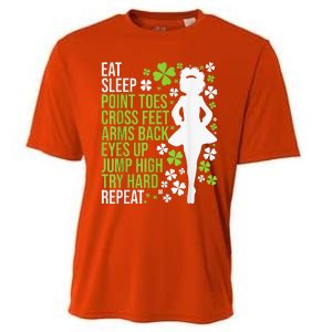 Eat Sleep Irish Dance Irish Dancer Ceili Reel Dance Feis Cooling Performance Crew T-Shirt