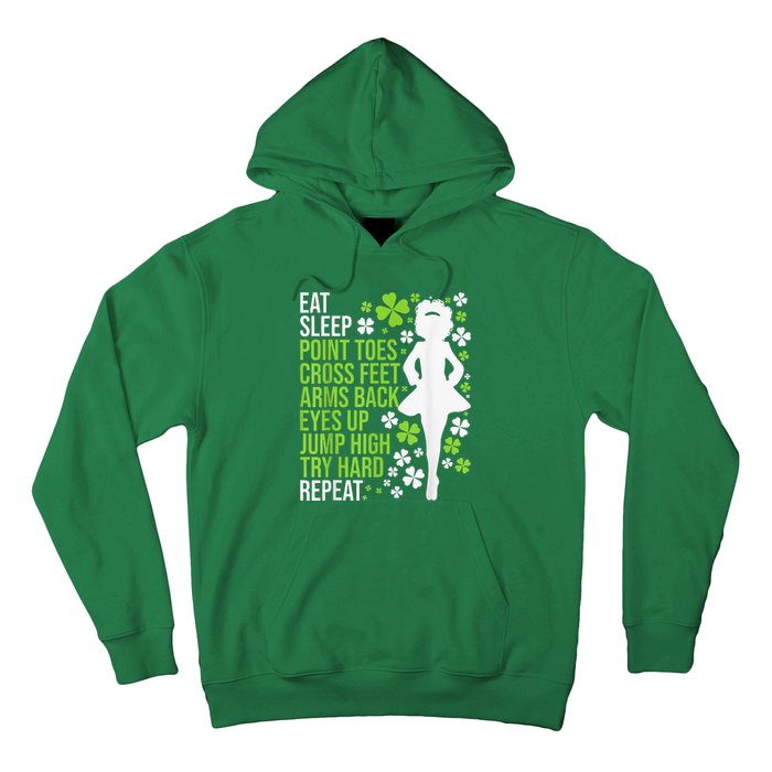 Eat Sleep Irish Dance Irish Dancer Ceili Reel Dance Feis Hoodie