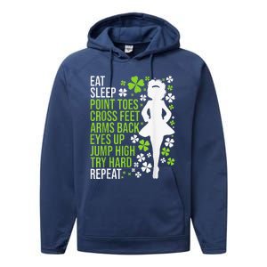 Eat Sleep Irish Dance Irish Dancer Ceili Reel Dance Feis Performance Fleece Hoodie