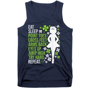 Eat Sleep Irish Dance Irish Dancer Ceili Reel Dance Feis Tank Top