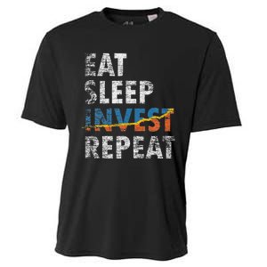 Eat Sleep Invest Repeat Investment Trading Cooling Performance Crew T-Shirt