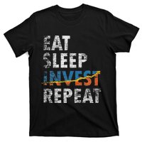 Eat Sleep Invest Repeat Investment Trading T-Shirt