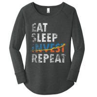 Eat Sleep Invest Repeat Investment Trading Women's Perfect Tri Tunic Long Sleeve Shirt