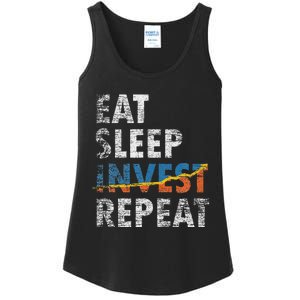 Eat Sleep Invest Repeat Investment Trading Ladies Essential Tank