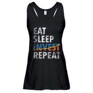 Eat Sleep Invest Repeat Investment Trading Ladies Essential Flowy Tank