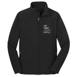 Eat Sleep Invest Repeat Investment Trading Core Soft Shell Jacket