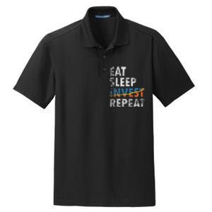 Eat Sleep Invest Repeat Investment Trading Dry Zone Grid Polo