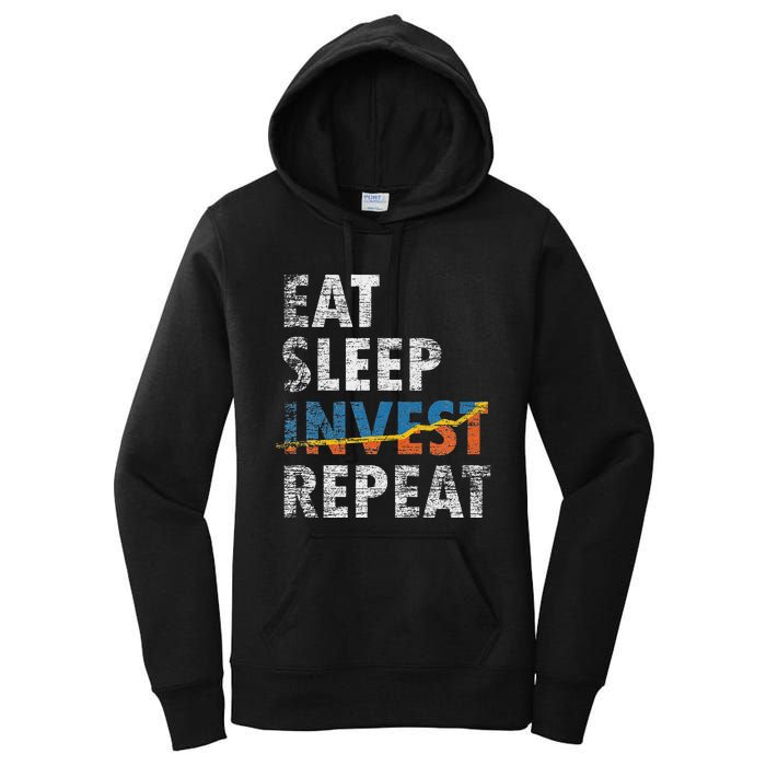 Eat Sleep Invest Repeat Investment Trading Women's Pullover Hoodie