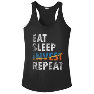 Eat Sleep Invest Repeat Investment Trading Ladies PosiCharge Competitor Racerback Tank