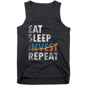 Eat Sleep Invest Repeat Investment Trading Tank Top