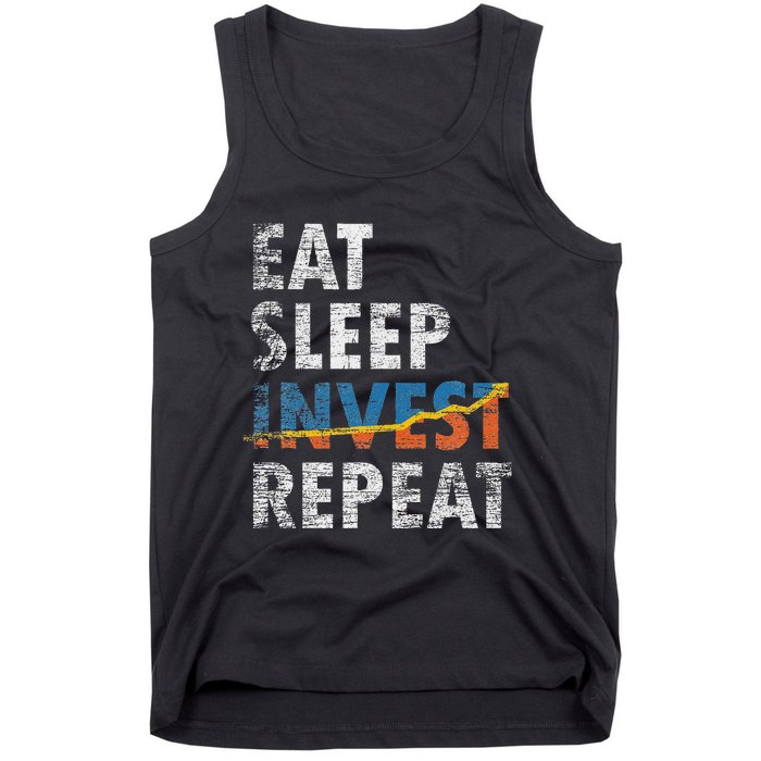 Eat Sleep Invest Repeat Investment Trading Tank Top