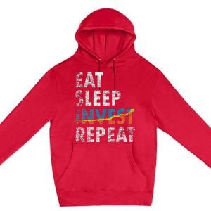 Eat Sleep Invest Repeat Investment Trading Premium Pullover Hoodie