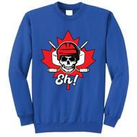 Eh Skeleton Ice Hockey Player Canadian Flag Cute Gift Sweatshirt