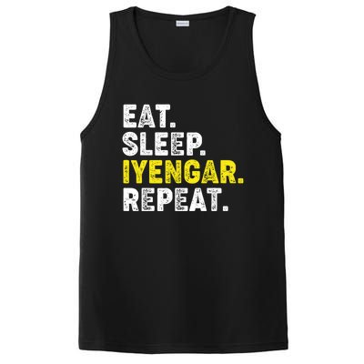 Eat Sleep Iyengar Yoga Repeat! Funny Iyengar Yoga Phrase Cool Gift PosiCharge Competitor Tank