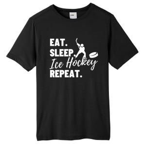 Eat Sleep Ice Hockey Repeat Ice Hockey Gift Tall Fusion ChromaSoft Performance T-Shirt