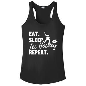 Eat Sleep Ice Hockey Repeat Ice Hockey Gift Ladies PosiCharge Competitor Racerback Tank