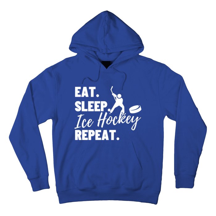 Eat Sleep Ice Hockey Repeat Ice Hockey Gift Hoodie