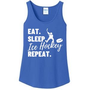 Eat Sleep Ice Hockey Repeat Ice Hockey Gift Ladies Essential Tank