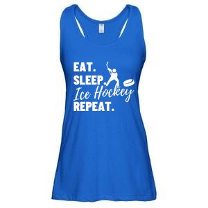 Eat Sleep Ice Hockey Repeat Ice Hockey Gift Ladies Essential Flowy Tank