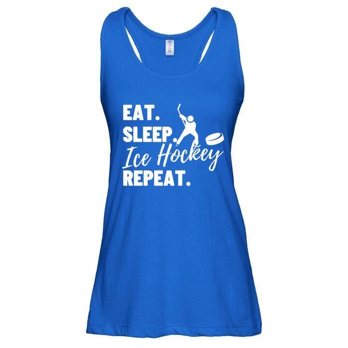 Eat Sleep Ice Hockey Repeat Ice Hockey Gift Ladies Essential Flowy Tank