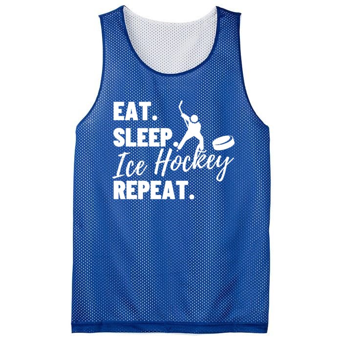 Eat Sleep Ice Hockey Repeat Ice Hockey Gift Mesh Reversible Basketball Jersey Tank